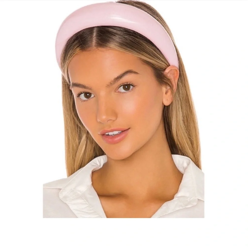 Lele Sadoughi Alice Padded Headband Light Pink Gloss